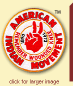 AIM AMERICAN INDIAN MOVEMENT EDGEWOOD COALITION NEW MEXICO  PATCH 